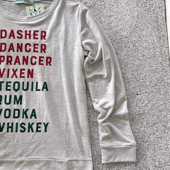 Southern Grace Long Sleeve Holiday Top - Picture 3 of 5